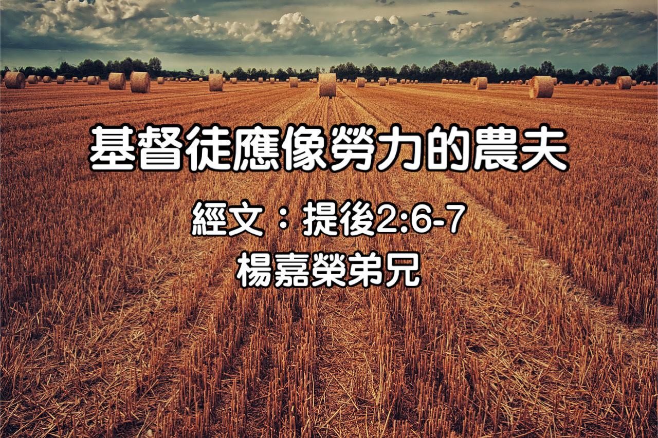 基督徒應像勞力的農夫